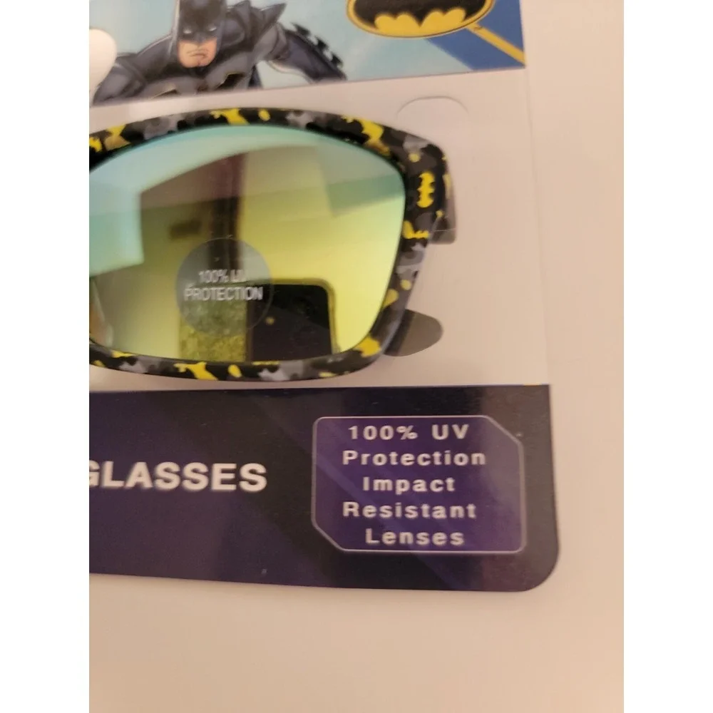 Batman Kids Sunglasses 100% UV Protection  Black and Yellow